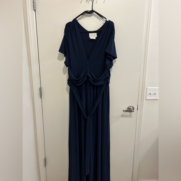 BHLDN Mendoza Navy Maxi Dress - Picture 4 of 12